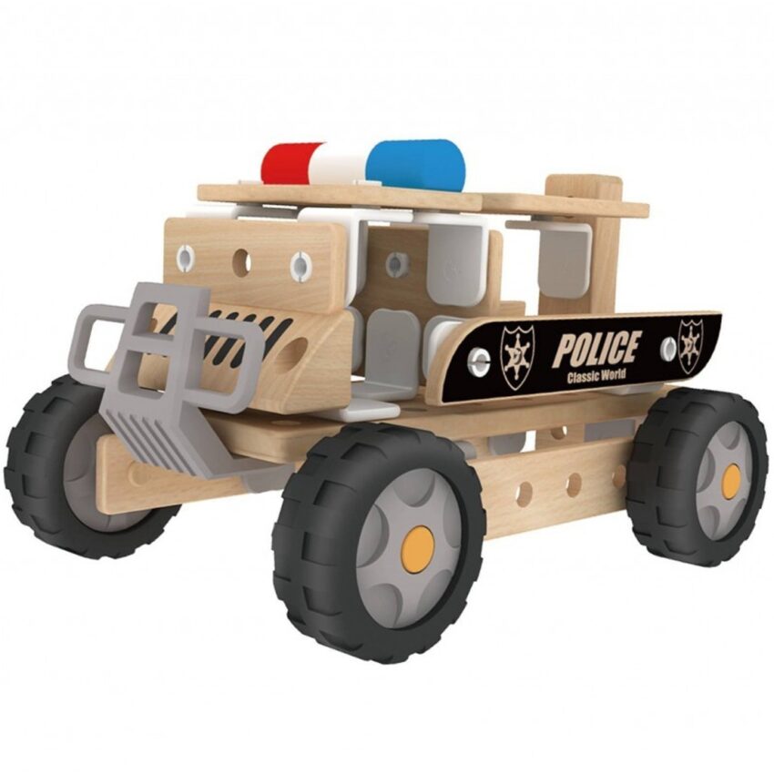 Дървен конструктор - Полицейска кола