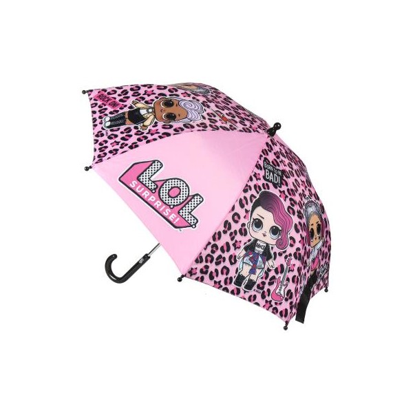 Розово чадърче LOL