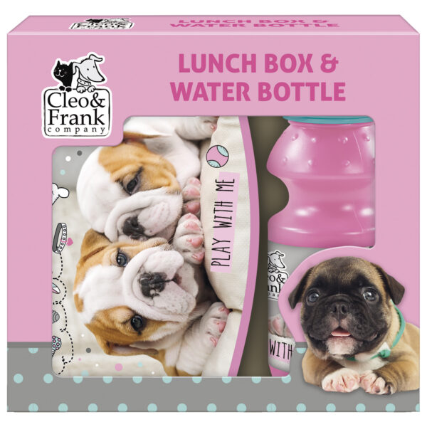 Комплект кутия и бутилка с куче