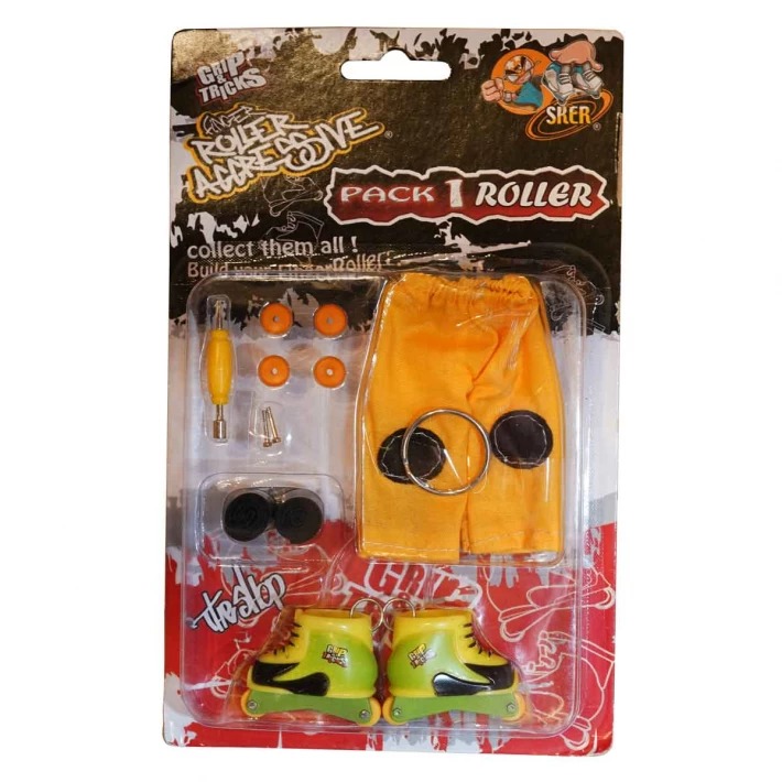 Finger roller Играчка за пръсти ролери - жълто-зелени