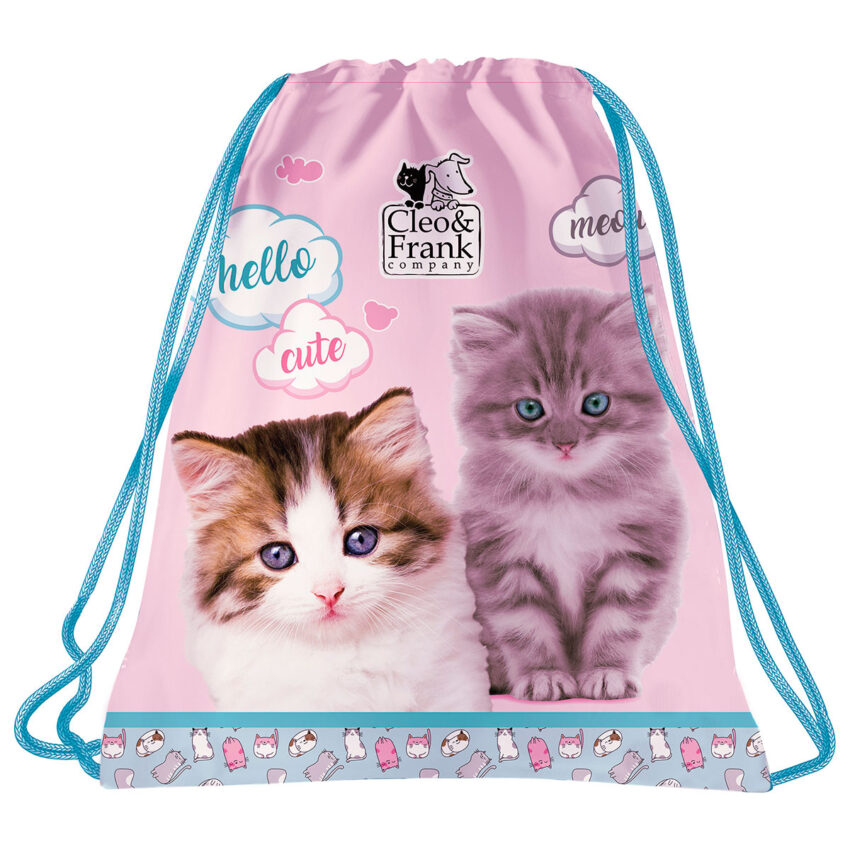 спортна торба за момиче с котета