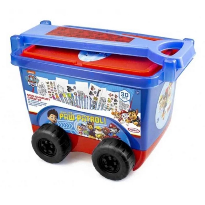 PAW PATROL Детско камионче с пособия за рисуване