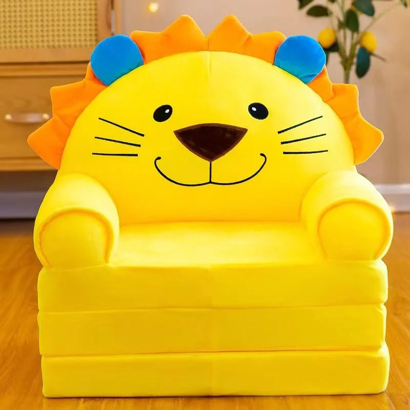 Разтегателен фотьойл за дете троен - Лъвче